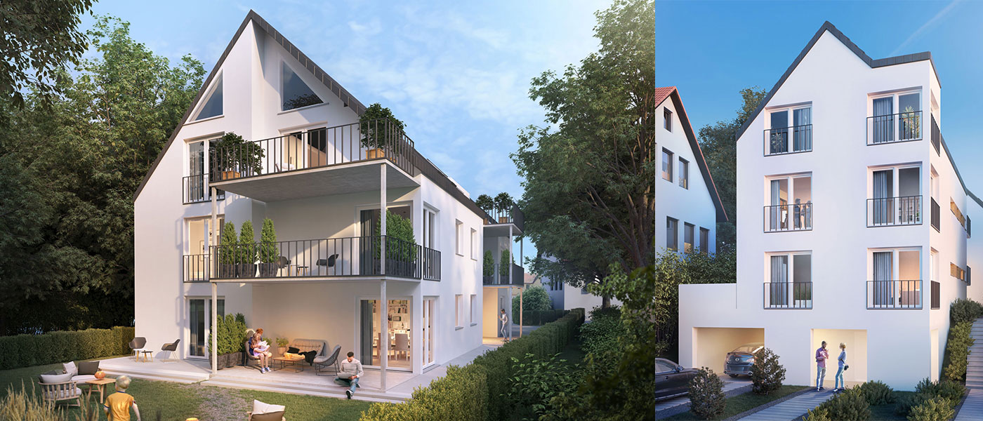 Neubau zweier Mehrfamilienhäuser in Balingen-Weilstetten, Zollernalbkreis