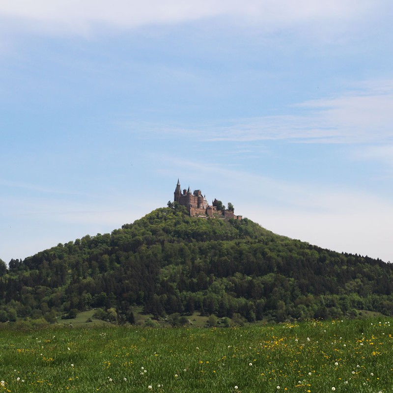 Blick auf die Burg Hohenzollern