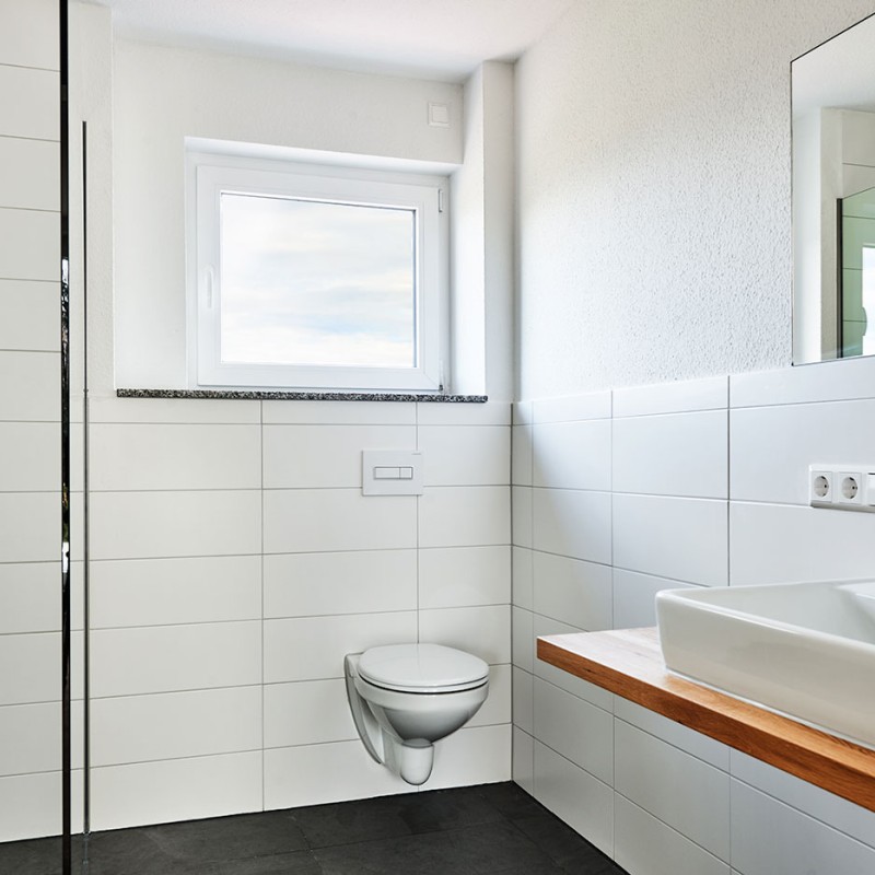 Moderne Bad-Ausstattung in Neubau in Bisingen